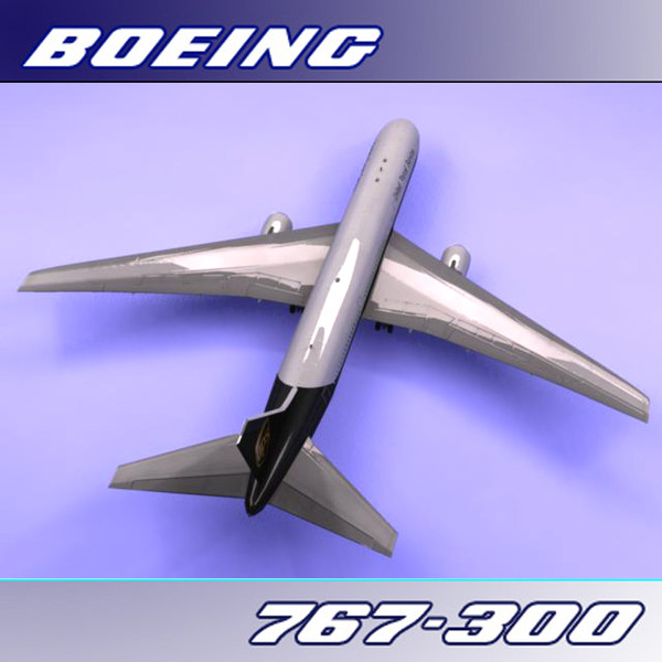 3dsmax 767-300 ups - Boeing 767-300 (UPS)... by PerspectX