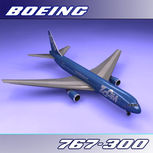 767-300 zoom 3d max - Boeing 767-300 (Zoom) by PerspectX