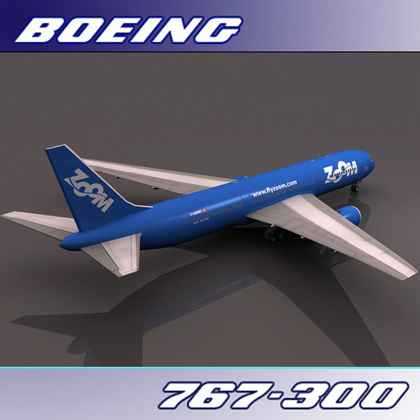 767-300 zoom 3d max - Boeing 767-300 (Zoom) by PerspectX
