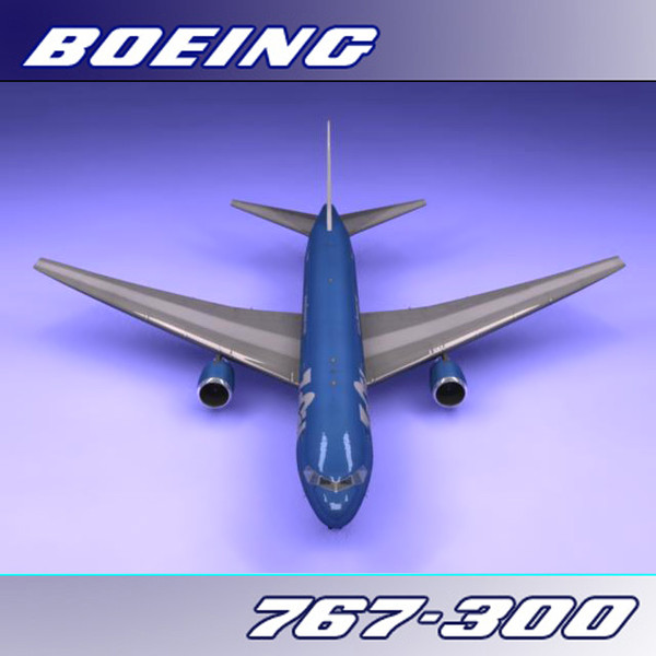 767-300 zoom 3d max - Boeing 767-300 (Zoom) by PerspectX