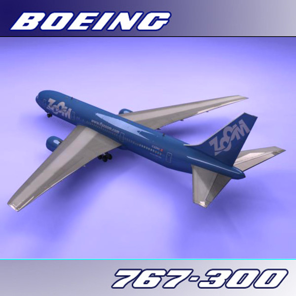 767-300 zoom 3d max - Boeing 767-300 (Zoom) by PerspectX