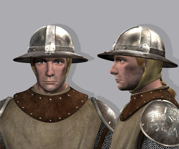 3d foot medieval sword soldiers model - Medieval Foot Soldier Infantry... by fishzombie