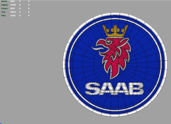 logo saab 3d 3ds - Saab 3d Logo by Serega Rozhnov