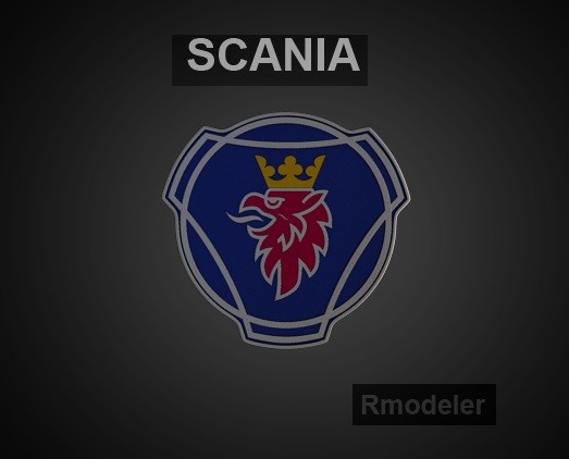 3d lwo logo scania - Scania 3d Logo by Serega Rozhnov