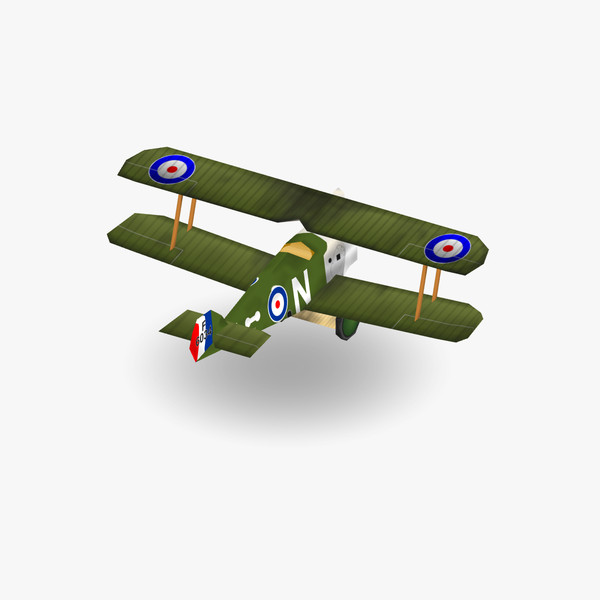 3d sopwith camel low-poly fighter model - Sopwith Camel Low-Poly by BjBachperson7
