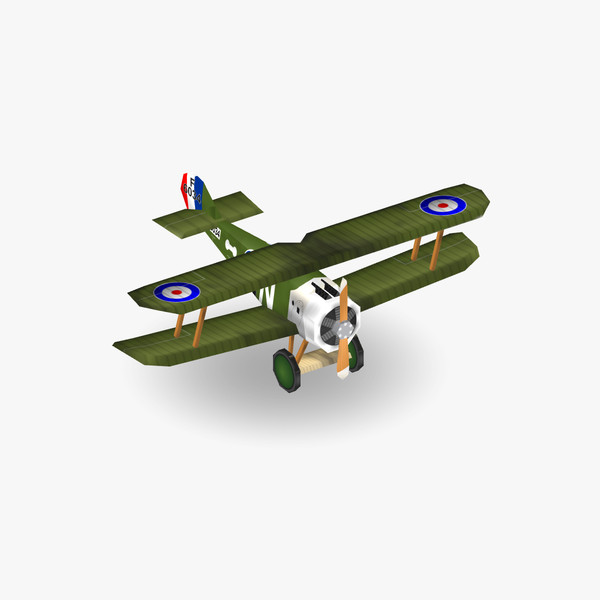 3d sopwith camel low-poly fighter model - Sopwith Camel Low-Poly by BjBachperson7