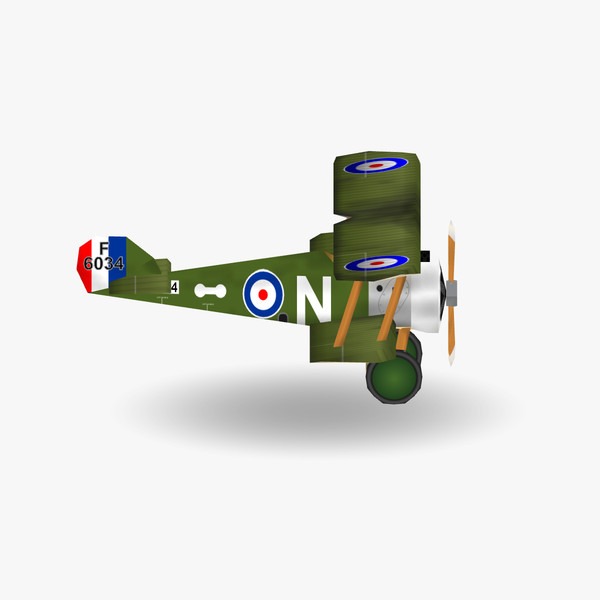 3d sopwith camel low-poly fighter model - Sopwith Camel Low-Poly by BjBachperson7