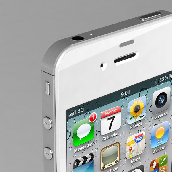 apple iphone 4s black obj - iPhone 4s White & Black... by sweiry_tv