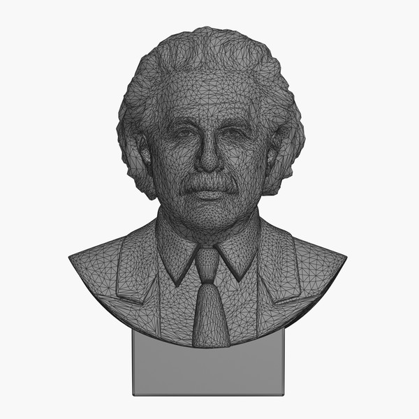 3d decorative bust albert einstein model - Einstein Bust by clay master