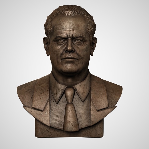 bust jack nicholson max - Jack Nicholson Bust by clay master