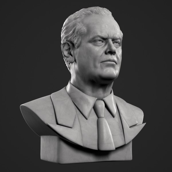 bust jack nicholson max - Jack Nicholson Bust by clay master