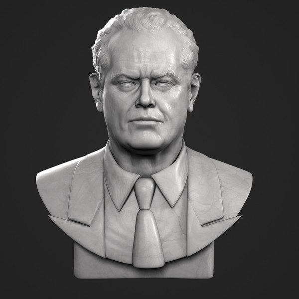 bust jack nicholson max - Jack Nicholson Bust by clay master