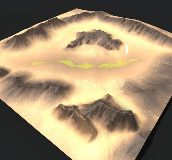 terrain 3d obj - Terrain TNW05 by ERLHN