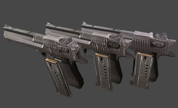 desert eagle 3d 3ds - Desert Eagle low poly by game assets