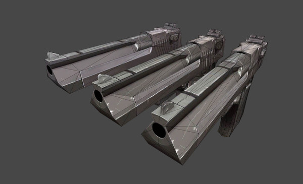 desert eagle 3d 3ds - Desert Eagle low poly by game assets