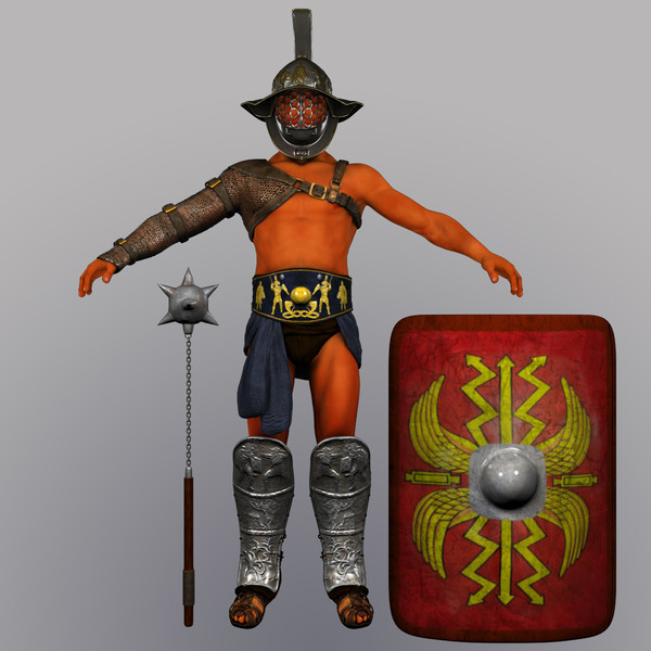 maya roman gladiator armor set - Roman Gladiator (Armor Set C) by DerekAnnanStudios