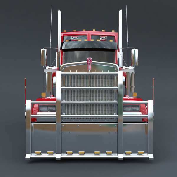 3d kw900 industrial semi model - Kenworth KW900 by Trucks