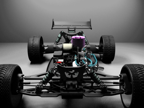 radio car 3d model - Rc Car Mugen Seiky by lunch_moo