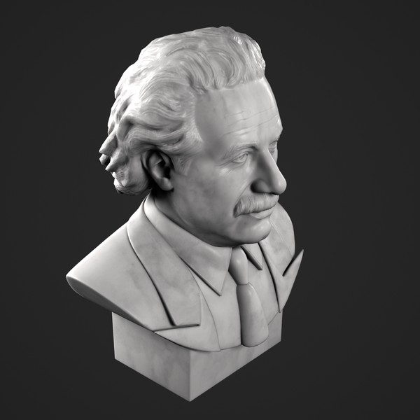 3d decorative bust albert einstein model - Einstein Bust by clay master