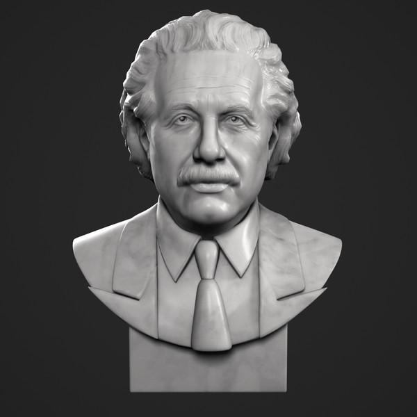 3d decorative bust albert einstein model - Einstein Bust by clay master