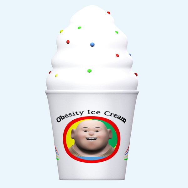 3d model obesity ice cream - Ice Cream by gin3d
