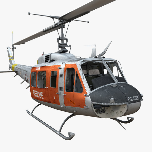 uh-1h navy 3d lwo - uh-1h us navy by OODINDD
