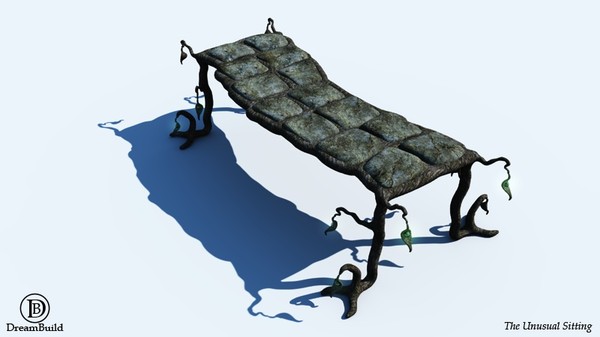 unusual sitting 3d model - The Unusual Sitting by DreamBuild