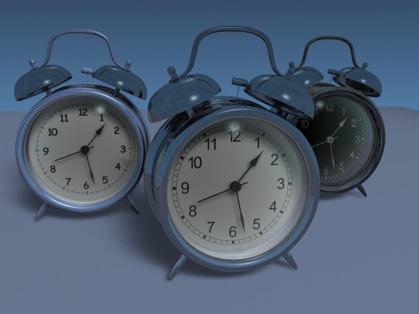 free alarm clock 3d model - alarm clock by Novator666
