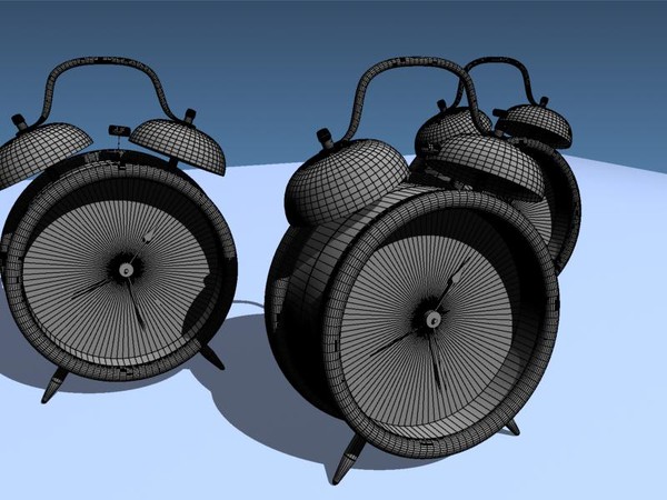 free alarm clock 3d model - alarm clock by Novator666