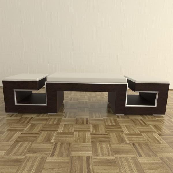 chinese bed bench 3d max - Chinese Bed Bench by TheToastMaster