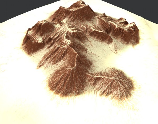 mountain terrain 3d model - Mountain2 Terrain... by ERLHN