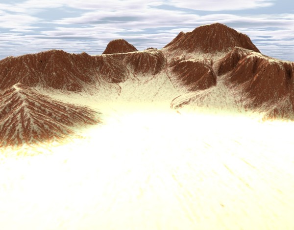 mountain terrain 3d model - Mountain2 Terrain... by ERLHN