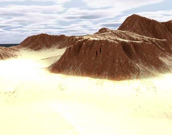 mountain terrain 3d model - Mountain2 Terrain... by ERLHN