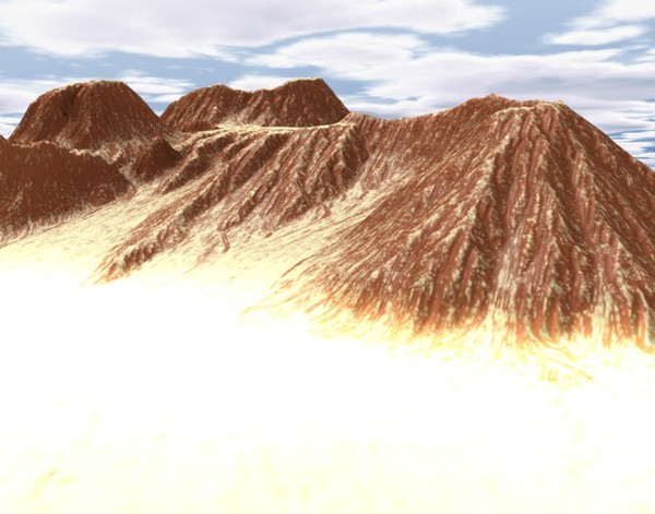 mountain terrain 3d model - Mountain2 Terrain... by ERLHN