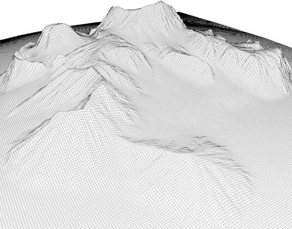 mountain terrain 3d model - Mountain2 Terrain... by ERLHN
