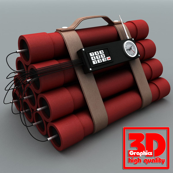 3d dynamite tnt model - Dynamite (TNT) 4 by 3D Graphics
