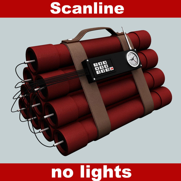 3d dynamite tnt model - Dynamite (TNT) 4 by 3D Graphics
