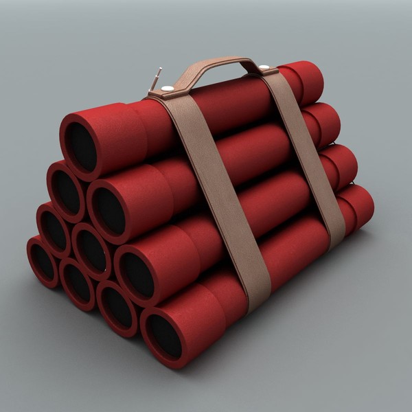 3d dynamite tnt model - Dynamite (TNT) 4 by 3D Graphics