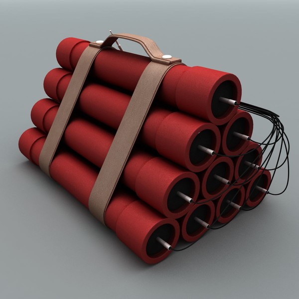 3d dynamite tnt model - Dynamite (TNT) 4 by 3D Graphics