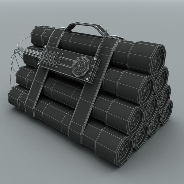 3d dynamite tnt model - Dynamite (TNT) 4 by 3D Graphics