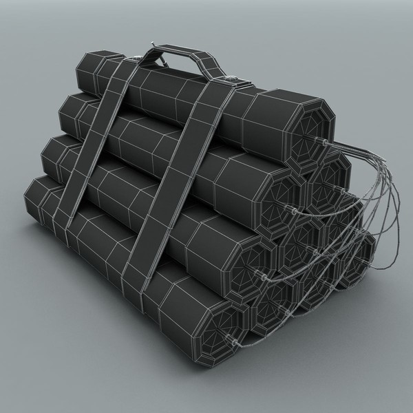 3d dynamite tnt model - Dynamite (TNT) 4 by 3D Graphics