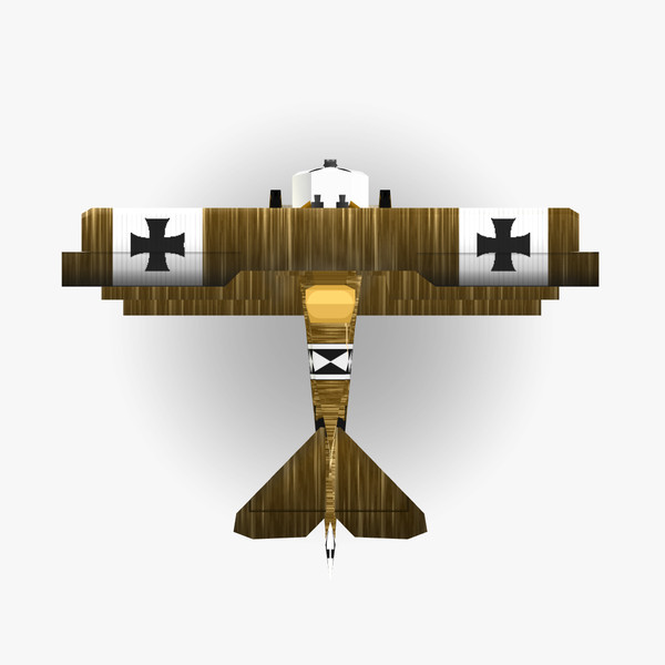 3ds fokker low-poly - Fokker Dr1 Low-Poly by BjBachperson7