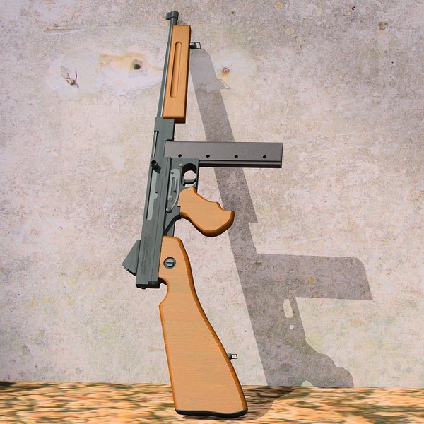 max military thompson m1a1 - Thompson M1A1 by Sandu_Bublic