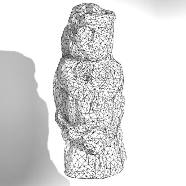 3d statue stone model - Polovtsian stone statue of the warrior_3 by edikm1