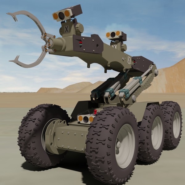 3d eod defender robot model - EOD Defender Bomb Disposal Robot by Imagetek3D
