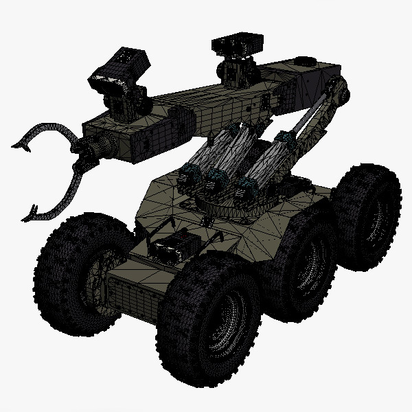 3d eod defender robot model - EOD Defender Bomb Disposal Robot by Imagetek3D