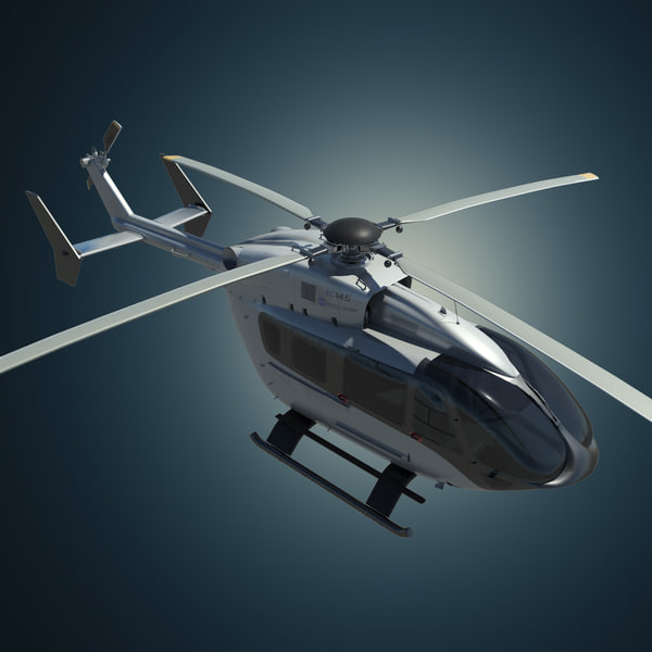 eurocopter ec145 t2 mercedes-benz c4d - Eurocopter EC145 T2 Mercedes-Benz Style... by dimosbarbos