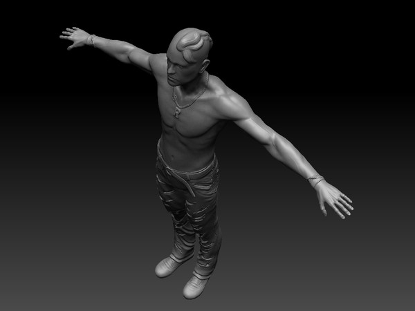 3d model character punker - game character punker by blitzbog