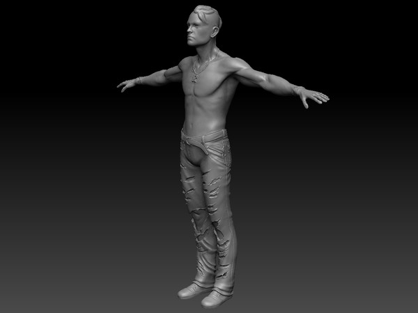 3d model character punker - game character punker by blitzbog