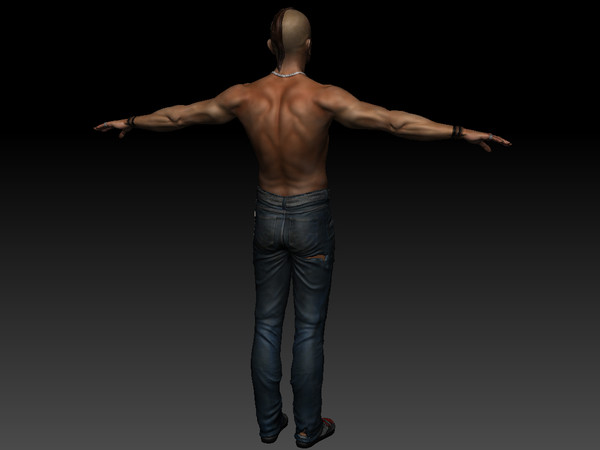 3d model character punker - game character punker by blitzbog